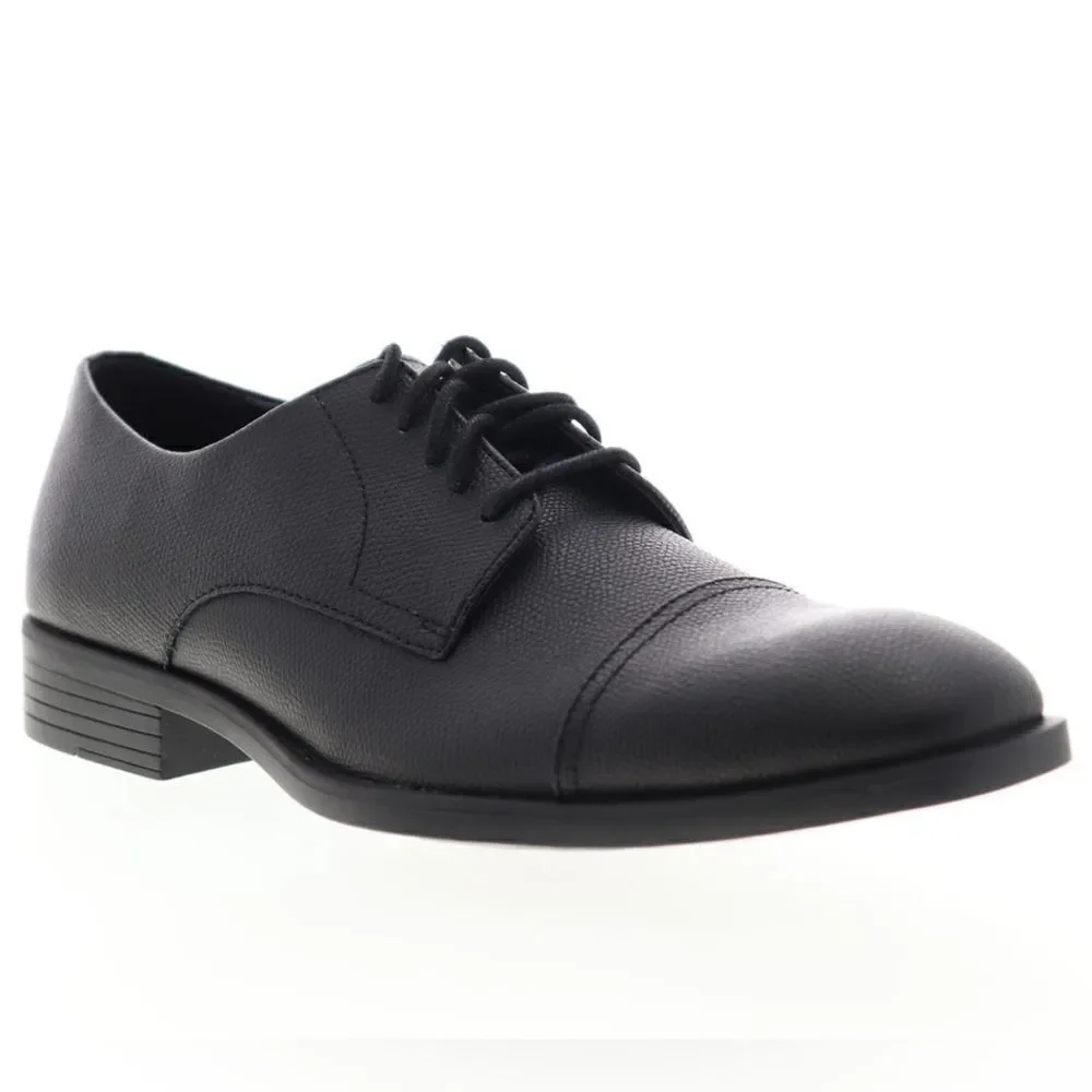 Calvin Klein Conner Small Tumbled Oxford Black Shoe CapToe Size 11.5